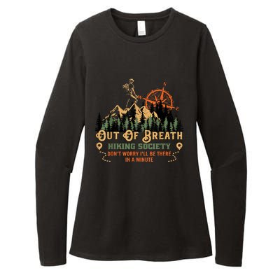 Out Of Breath Hiking Society Womens CVC Long Sleeve Shirt