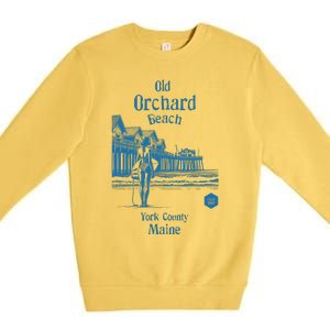 Old Orchard Beach York County Maine Premium Crewneck Sweatshirt