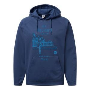 Old Orchard Beach York County Maine Performance Fleece Hoodie