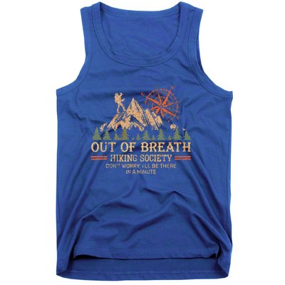 Out Of Breath Hiking Society For Hiker Nature Love Tank Top