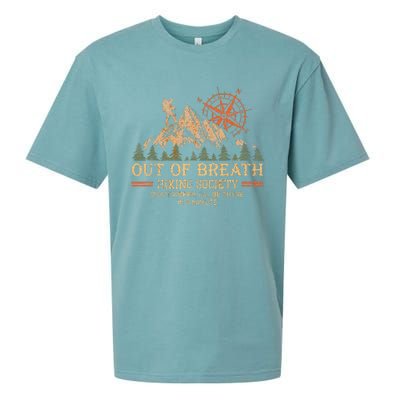 Out Of Breath Hiking Society For Hiker Nature Love Sueded Cloud Jersey T-Shirt