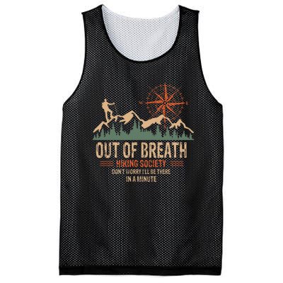 Out Of Breath Hiking Society Dont Worry Ill Be There In A Mesh Reversible Basketball Jersey Tank