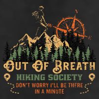 Out Of Breath Hiking Society Adult Drive Performance Visor