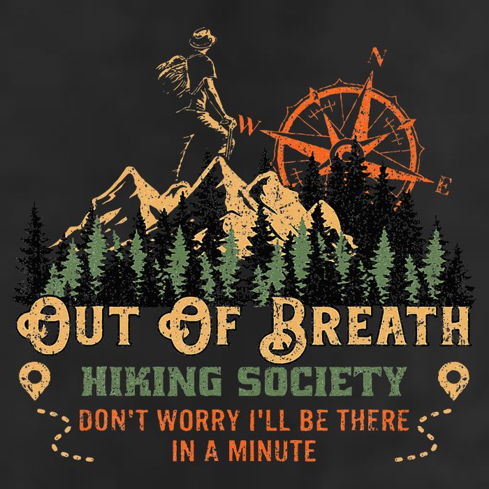 Out Of Breath Hiking Society Adult Drive Performance Visor