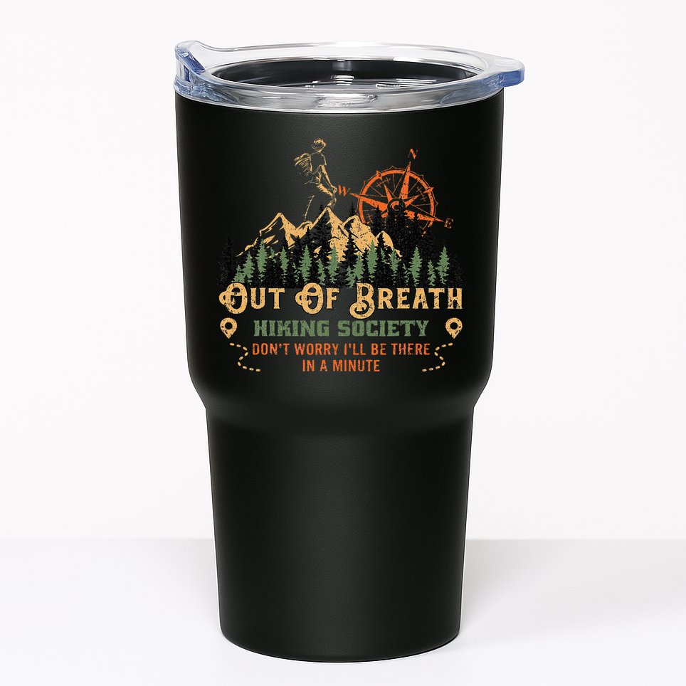 Out Of Breath Hiking Society Tumbler