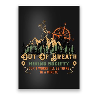 Out Of Breath Hiking Society Poster