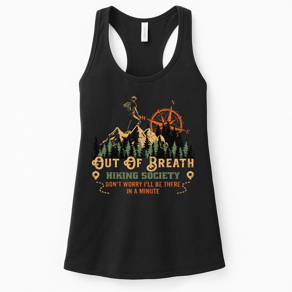 Out Of Breath Hiking Society Womens Tank Top