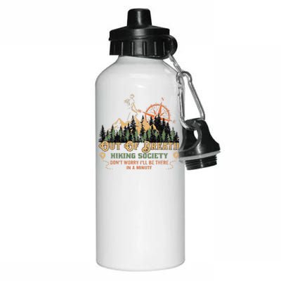 Out Of Breath Hiking Society Aluminum Water Bottle 