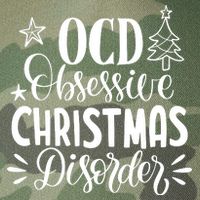 OCD Obsessive Christmas Disorder Funny Legacy Tie Dye Trucker Hat