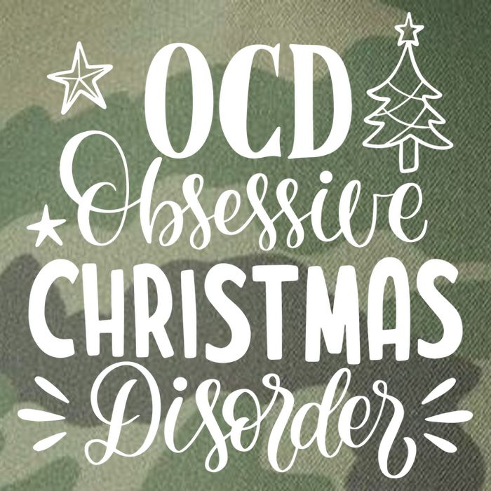 OCD Obsessive Christmas Disorder Funny Legacy Tie Dye Trucker Hat