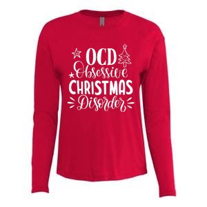 OCD Obsessive Christmas Disorder Funny Womens Cotton Relaxed Long Sleeve T-Shirt