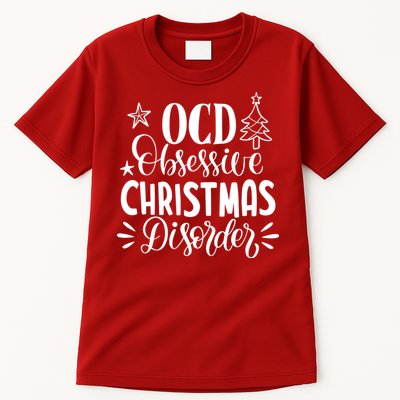 OCD Obsessive Christmas Disorder Funny Tall T-Shirt