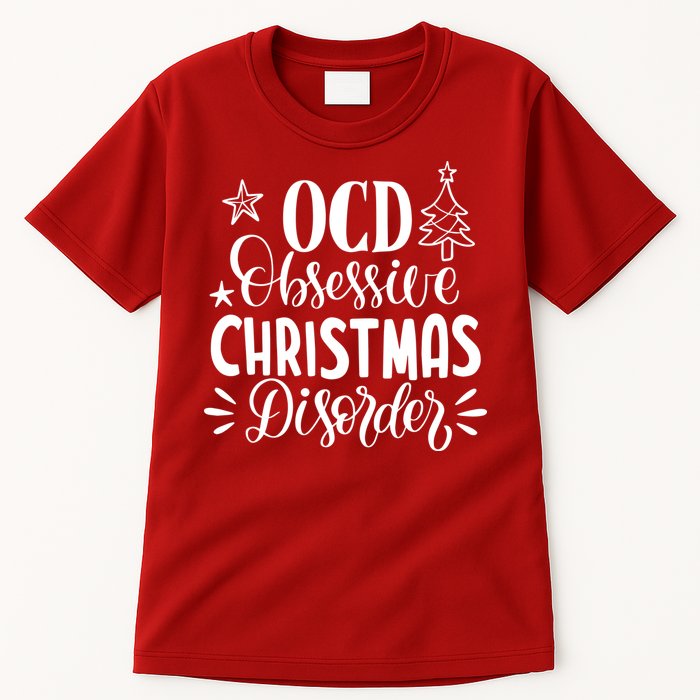 OCD Obsessive Christmas Disorder Funny Tall T-Shirt