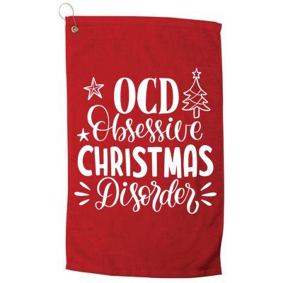 OCD Obsessive Christmas Disorder Funny Golf Towel