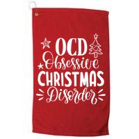 OCD Obsessive Christmas Disorder Funny Golf Towel