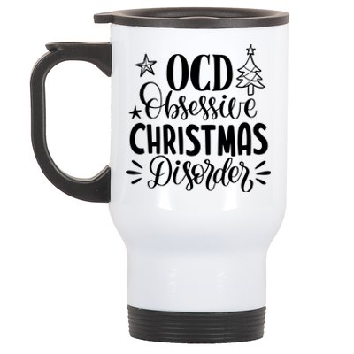 OCD Obsessive Christmas Disorder Funny Stainless Steel Travel Mug