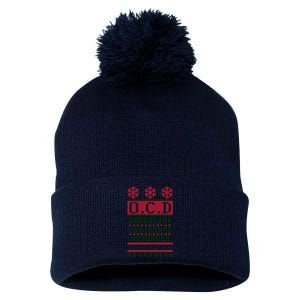 OCD Obsessive Christmas Disorder Pom Pom 12in Knit Beanie