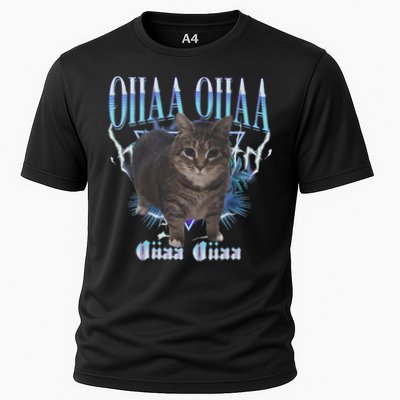 Oiia Oiia Cat Brainrot Cooling Performance Crew T-Shirt