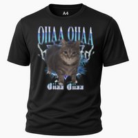 Oiia Oiia Cat Brainrot Cooling Performance Crew T-Shirt