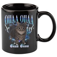 Oiia Oiia Cat Brainrot 11oz C Handle Ceramic Mug