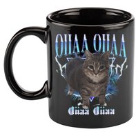 Oiia Oiia Cat Brainrot 11oz C Handle Ceramic Mug