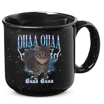 Oiia Oiia Cat Brainrot 15oz Campfire Ceramic Mug