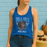 Oiia Oiia Cat Brainrot Womens Tank Top
