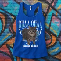 Oiia Oiia Cat Brainrot Womens Tank Top