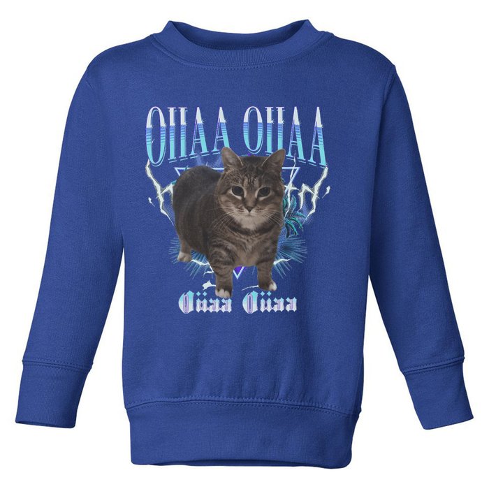 Oiia Oiia Cat Brainrot Toddler Sweatshirt