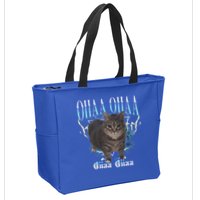 Oiia Oiia Cat Brainrot Zip Tote Bag