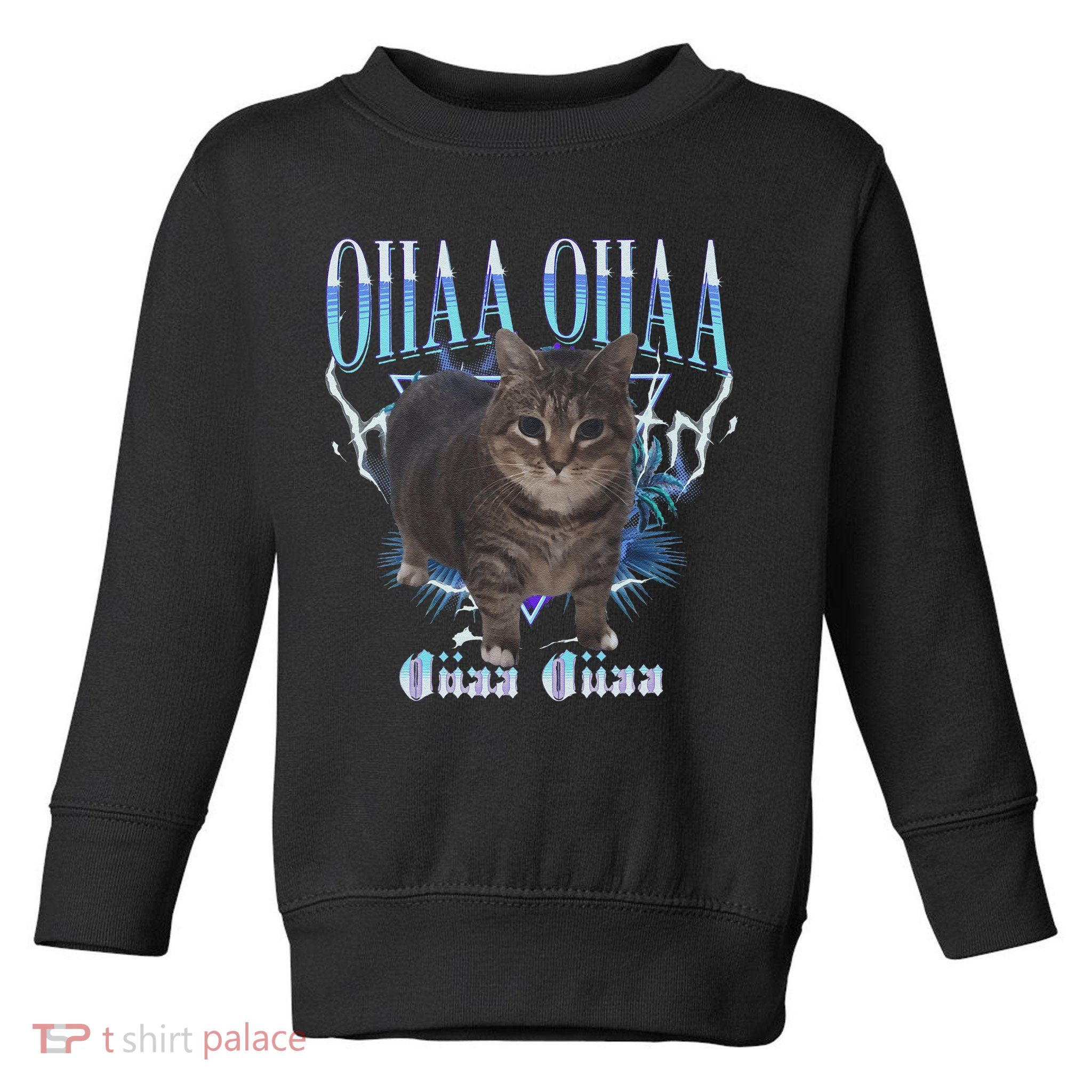 Oiia Oiia Cat Brainrot Toddler Sweatshirt