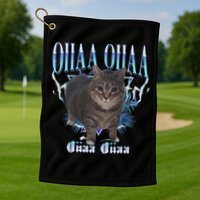 Oiia Oiia Cat Brainrot Golf Towel
