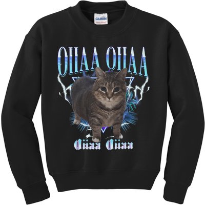 Oiia Oiia Cat Brainrot Kids Sweatshirt