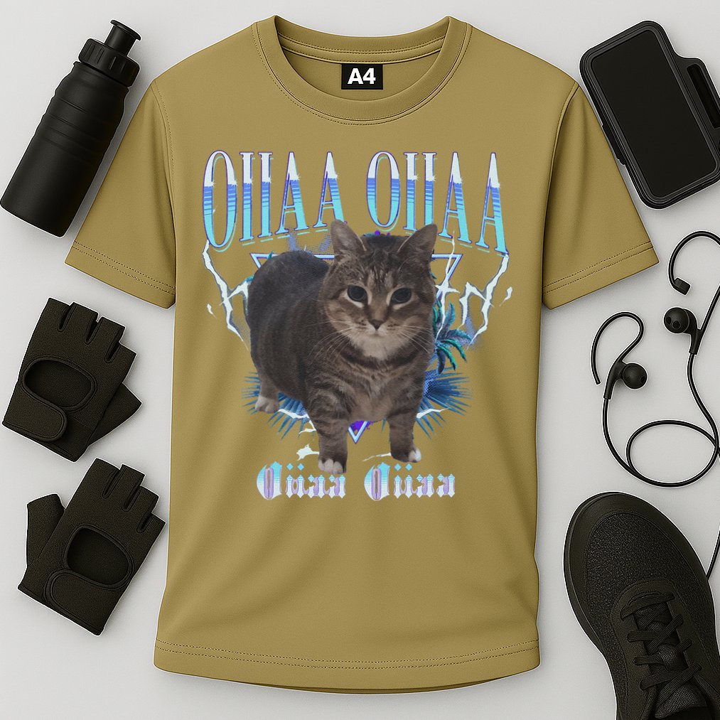 Oiia Oiia Cat Brainrot Performance Shirt