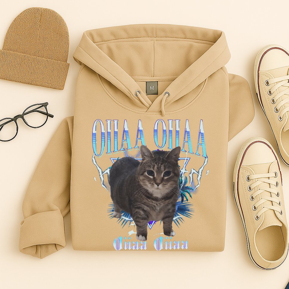 Oiia Oiia Cat Brainrot Hoodie