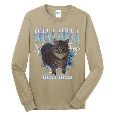 Oiia Oiia Cat Brainrot Tall Long Sleeve T-Shirt