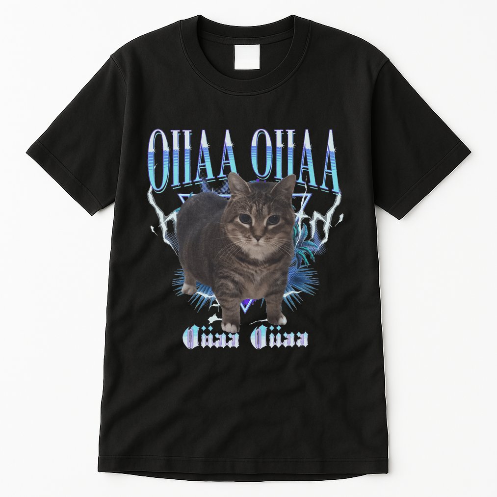 Oiia Oiia Cat Brainrot Tall T-Shirt