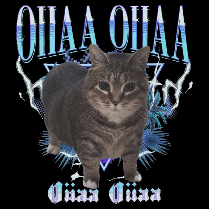 Oiia Oiia Cat Brainrot Flatbill Hat