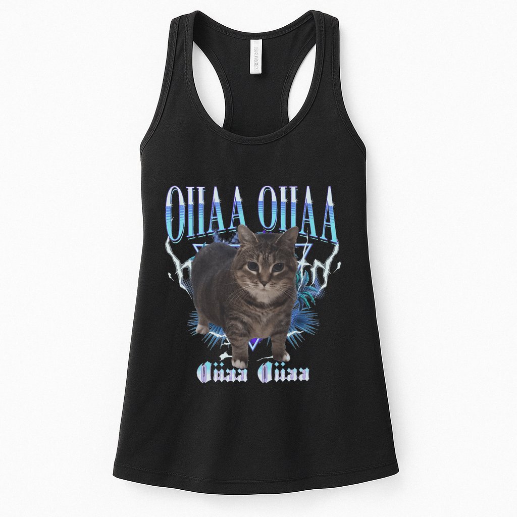 Oiia Oiia Cat Brainrot Womens Tank Top