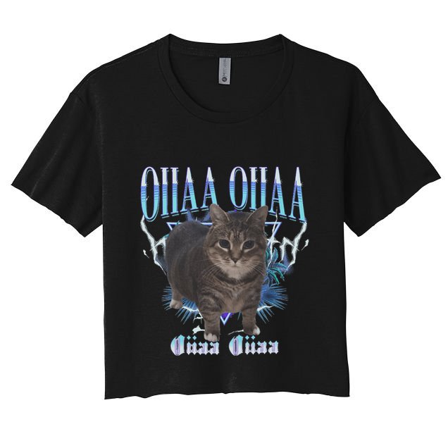 Oiia Oiia Cat Brainrot Crop Top