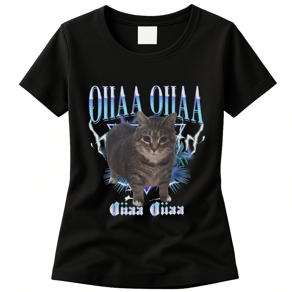 Oiia Oiia Cat Brainrot Womens T-Shirt