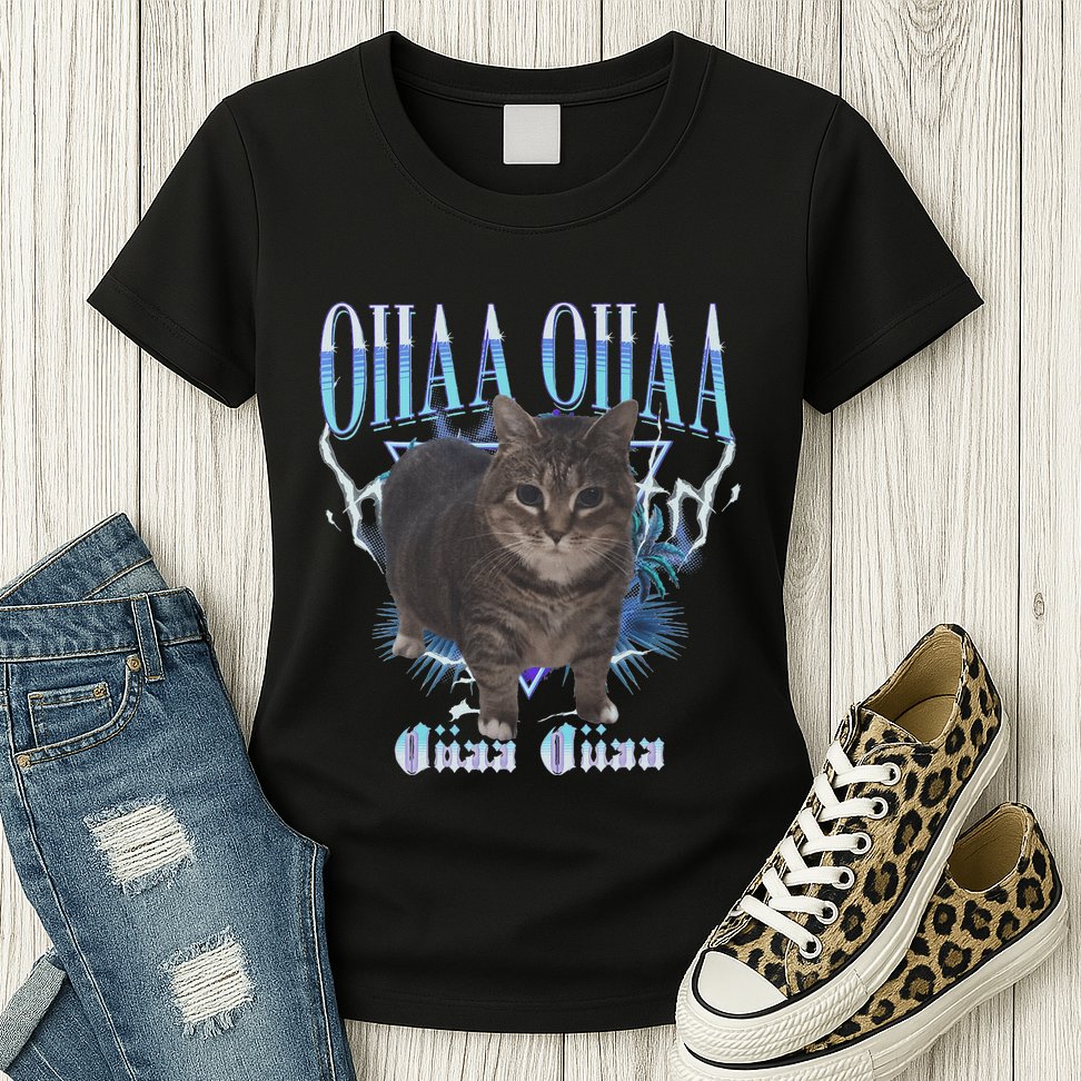 Oiia Oiia Cat Brainrot Womens T-Shirt