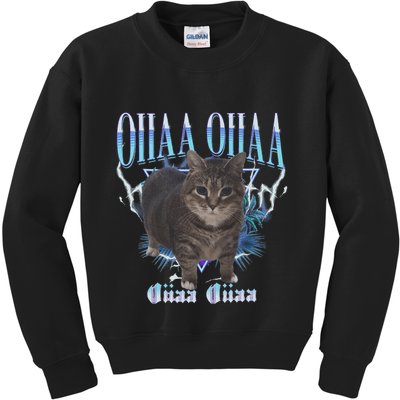 Oiia Oiia Cat Brainrot Kids Sweatshirt