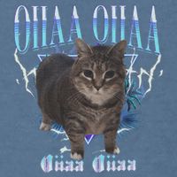 Oiia Oiia Cat Brainrot Garment-Dyed Sweatshirt