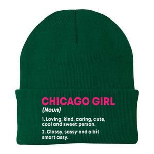 Out Of Chicago IL Illinois Funny Home Roots Knit Cap Winter Beanie