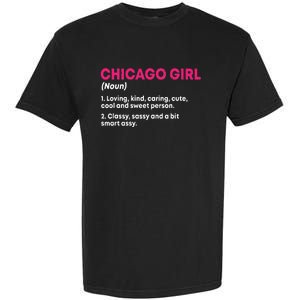 Out Of Chicago IL Illinois Funny Home Roots Garment-Dyed Heavyweight T-Shirt