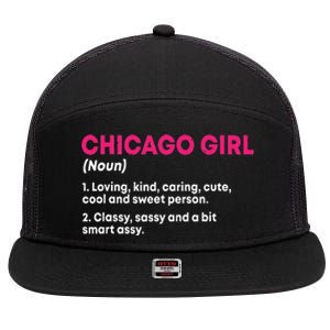 Out Of Chicago IL Illinois Funny Home Roots 7 Panel Mesh Trucker Snapback Hat