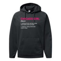 Out Of Chicago IL Illinois Funny Home Roots Performance Fleece Hoodie