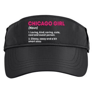 Out Of Chicago IL Illinois Funny Home Roots Adult Drive Performance Visor