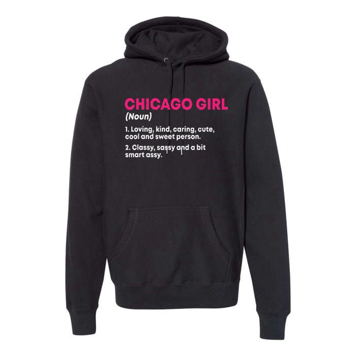 Out Of Chicago IL Illinois Funny Home Roots Premium Hoodie